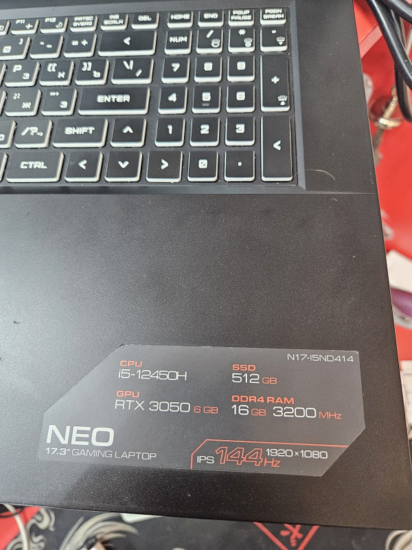 Ноутбук Ardor Gaming neo